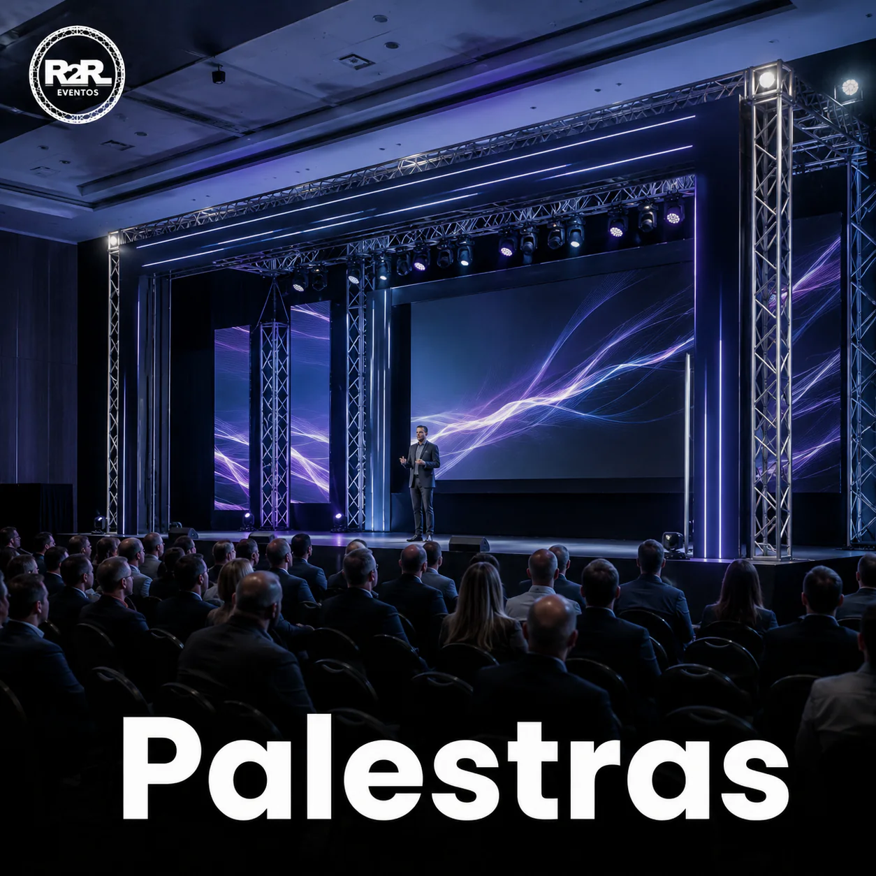 Palestras com estruturas montadas pela R2R Eventos